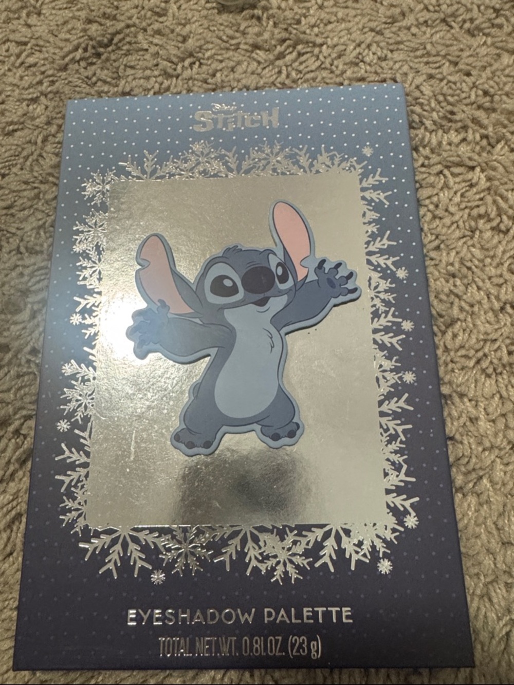 Stitch Snowflake Eyeshadow Palette - Blue Character Design